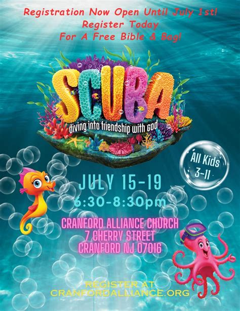 Jul 15 Scuba Vbs 2024 Cranford Nj Patch