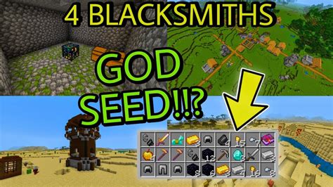 💥 Seed New Best Seed For Minecraft Bedrock 11741 4 Blacksmiths