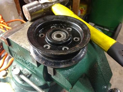 Replacing Bearings On Idler Pulleys And V Pulleys Gt3000 Gt5000 My Tractor Forum