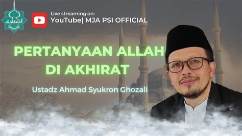 Live Kajian Shubuh Ust Ahmad Syukron Ghozali Youtube