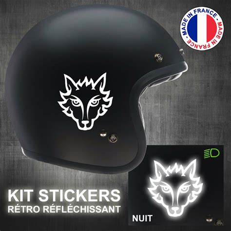 Stickers Remus Logo Rétro Réfléchissant Casque moto