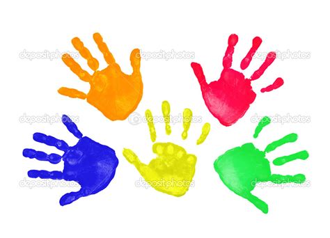 Colorful Hands Prints — Stock Photo © Igorkovalcuk 22574151