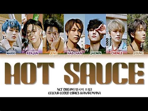 SUB INDO NCT DREAM Hot Sauce Colour Coded Lyrics Han Rom Ina