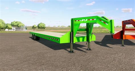 40FT GOOSENECK MULTIBRAND TRAILER V1.0 – FS22 mod