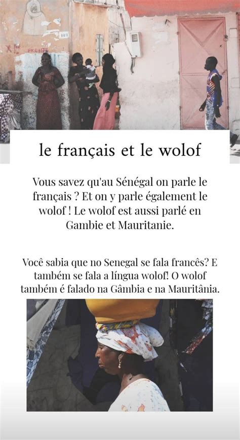 Le français et le wolof culture francophone fle Culturas francófonas