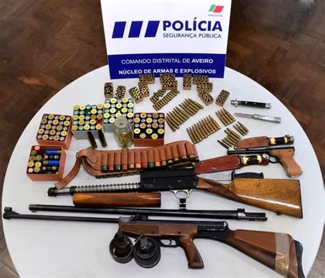 Comando Distrital de Aveiro procede à recolha de várias armas e munições