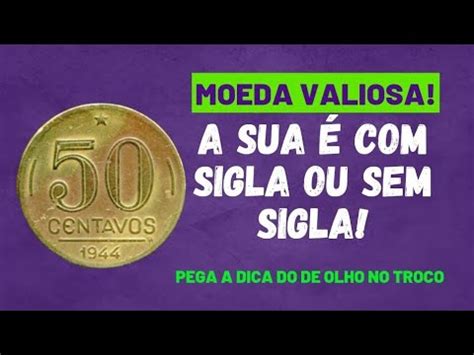 Moeda Valiosa Centavos A Sua Sigla Ou Sem Sigla De