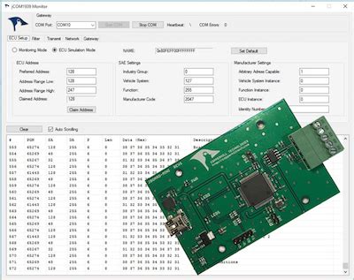 SAE J1939 Monitoring And ECU Simulation Software Extended By CAN Bus Data Recording Feature ...