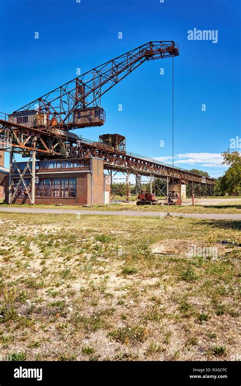 Crane In The Historical Technical Museum Peenem Nde Stock Photo Alamy