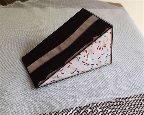 Digital Printable Cake Slice Favor Box Etsy