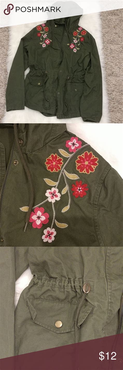 Floral Embroidered Jacket Embroidered Jacket Jackets Embroidered