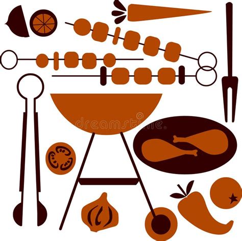 Icono De La Parrilla Aislado En El Fondo Blanco Ilustraci N Del Vector