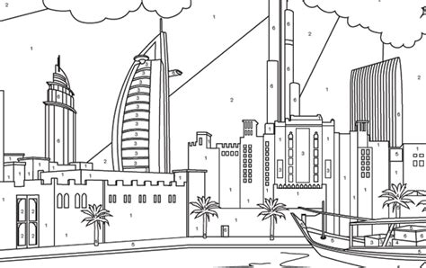 Dubai Coloring Page Coloring Pages