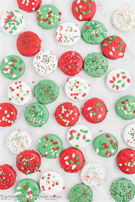 Chocolate Covered Christmas Oreos Eating On A Dime