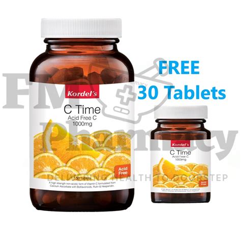 Kordel S C Time Acid Free C 1000mg 150 S Free 30 S Exp 07 2023 Shopee Malaysia