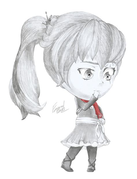 Rwby Chibi Weiss Schnee Timeskip By Emperial Dawn On Deviantart