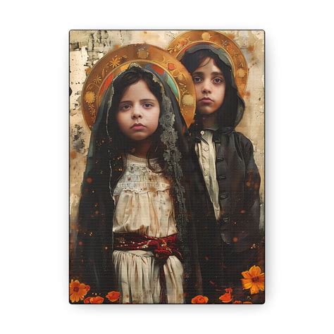 Saints Francisco And Jacinta Marto Gallery Wrapped Canvas Sanctified