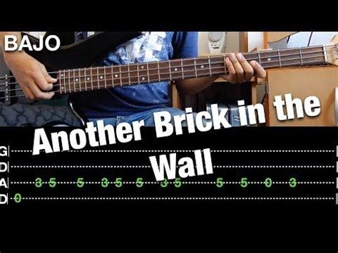 Another Brick In The Wall Pink Floyd Video Gu A Tabs Bass Cover