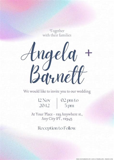 Download Dreamy Pastels Wedding Invitation Templates Fridf