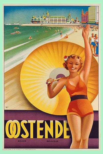 Ostende Travel Posters Vintage Travel Posters Ostend