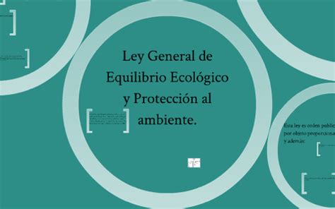 Ley General Del Equilibrio Ecol Gico Y Protecci N Al Ambiente