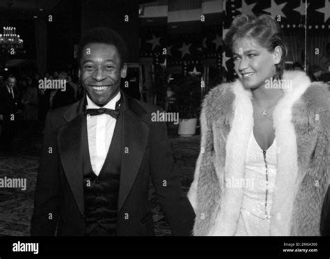 Pele and Xuxa at an American Film Institute event at the Beverly Hilton ...