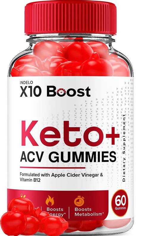 X10 Boost Keto Acv Weight Loss Diet Gummies Folate Beet Root 60 Count