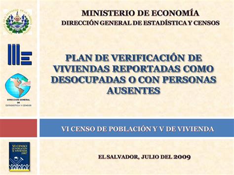 Ppt Verificar Las Viviendas Reportadas Como Desocupadas O Con