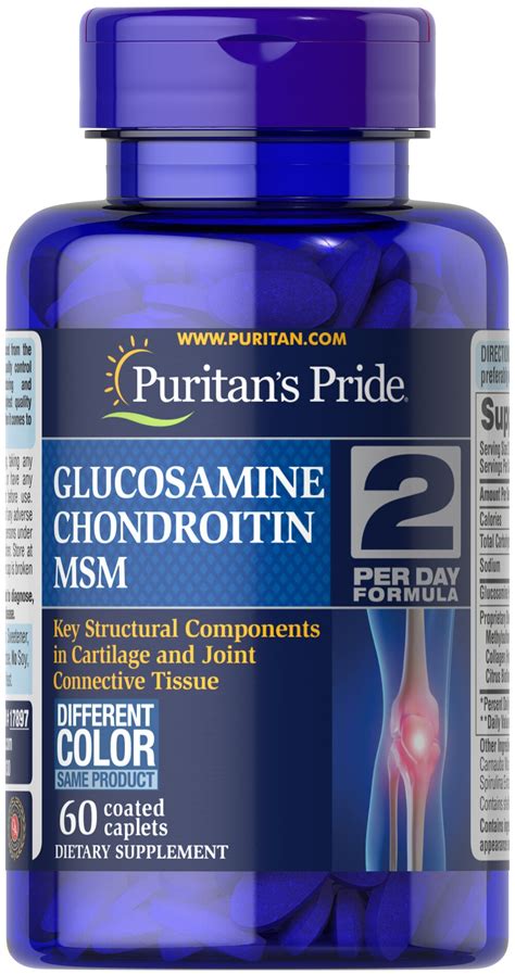 Puritans Pride Glucosamine Chondroitin Msm Per Day