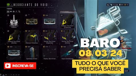 Warframe Baro Ki Teer 08 03 24 Mods Prime E Muito Mais YouTube