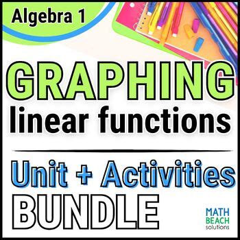 Graphing Linear Functions Unit Bundle Texas Algebra Curriculum