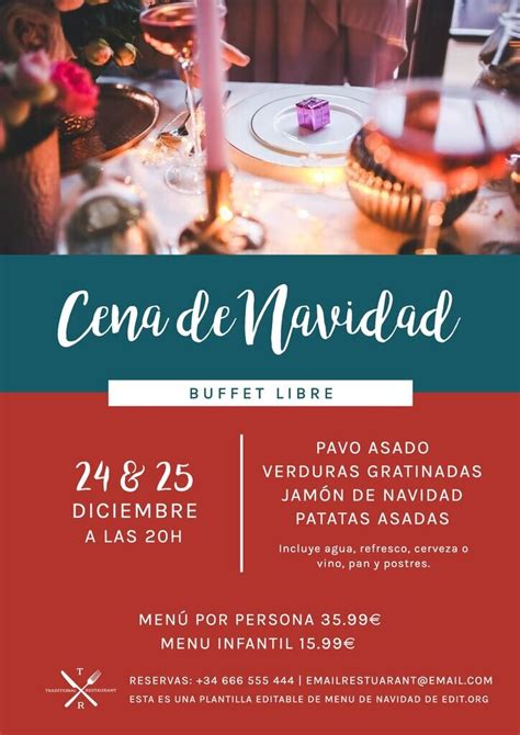 Plantillas De Menú Para Navidad Y Fin De Año