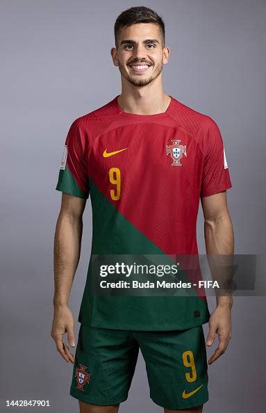 Andre Silva of Portugal poses during the official FIFA World Cup ...