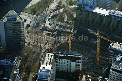 Berlin von oben Neubau eines Büro und Geschäftshauses des