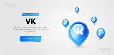 Premium Vector | Social media icons vk banner