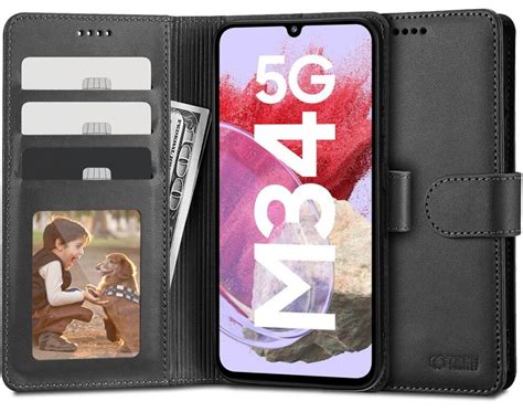 TECH PROTECT Wallet Do Samsung Galaxy M34 5G Czarny Etui Niskie Ceny