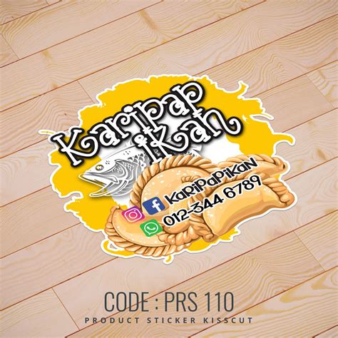 Sticker Logo Karipap Frozen Sticker Frozen Food Flexisprint Isadore