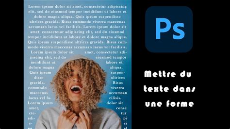 Tuto Photoshop Mettre Du Texte Dans Une Forme YouTube