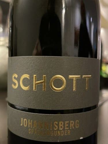 F E Schott Johannisberg Spätburgunder Vivino US