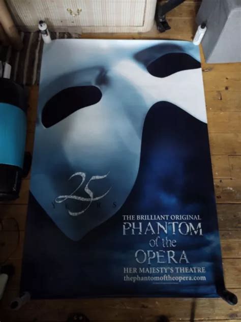 PHANTOM OF THE Opera 25th Anniversary Poster Very Rare 49 99 PicClick UK