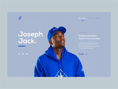 Hero Section Software Engineer Portfolio Design by Innocent Tamunosiki ...