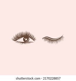 Eyelash Extension Logo Vector Illustration Stock Vector Royalty Free