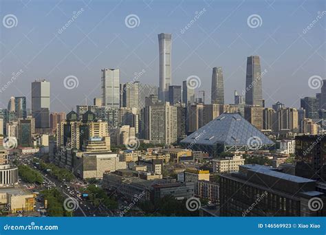 Beijing Skyline Day editorial stock photo. Image of landscape - 146569923