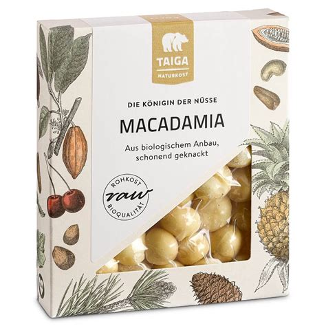 Macadamia Nüsse 70 g bio und Rohkost BIOesca Naturwaren Vitalkost