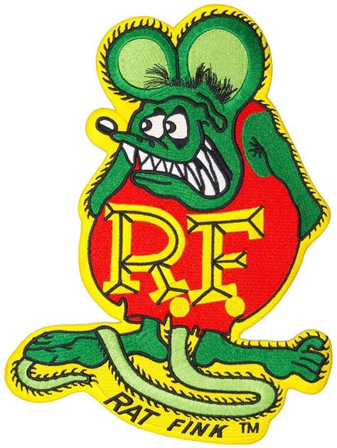 Rat Fink Large Embroidered Back Patch Before You Rev Up The Engine On