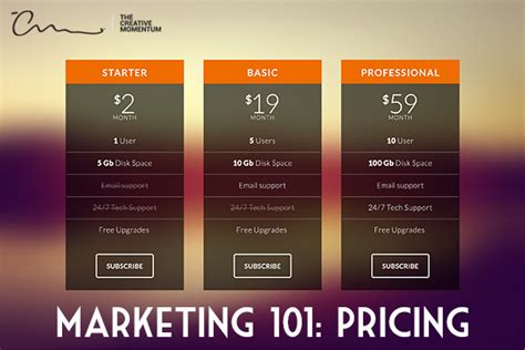 Website Design Best Practices The Pricing Page