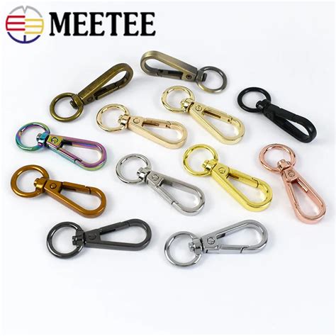 50pcs 8 13mm Metal Buckle Bag Strap Swivel Trigger Lobster Clasps