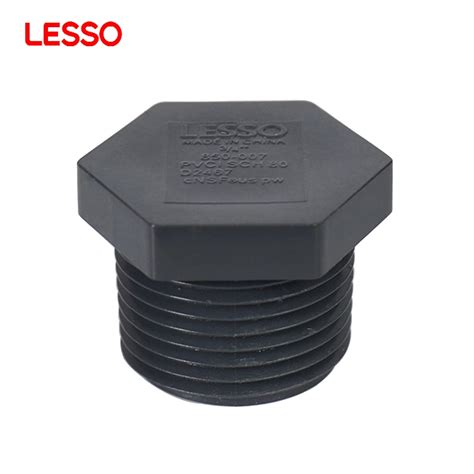 Lesso ASTM Standard Pipe Plug Spig PVC Fittings Sch80 ASTM Standard