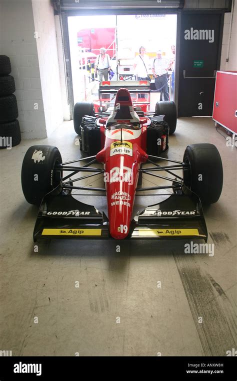 Ferrari F1 In The Pits Stock Photo Alamy