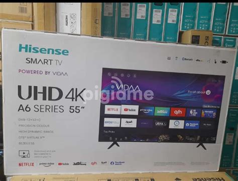 Hisense 55 Smart 4K Vidaa Uhd Frameless Bluetooth Led Tv In Nairobi